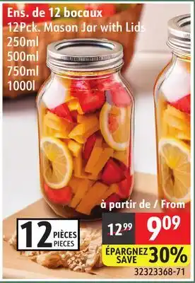 Sushi Shop 12Pck. Mason Jar with Lids offer