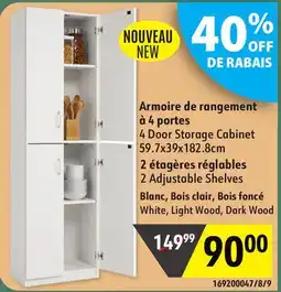 Sushi Shop 4 Door Storage Cabinet offer