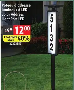 Sushi Shop Solar Address Light Post LED offer