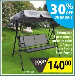 Sushi Shop 2 Person Patio Swing Steel Frame offer