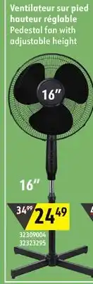 Sushi Shop Pedestal fan with adjustable height 16 offer
