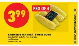 No Frills FARMER'S MARKET SWEET CORN, PKG OF 4 offer