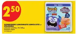 No Frills SCHNEIDERS LUNCHMATE LUNCH KITS or STACKERS offer