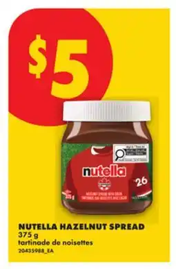 No Frills NUTELLA HAZELNUT SPREAD offer