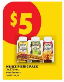 No Frills HEINZ PICNIC PACK offer