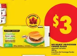No Frills NO NAME PROCESSED CHEESE SLICES offer