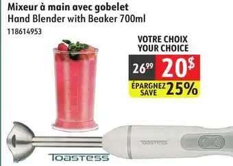 Sushi Shop Toastess Hand Blender with Beaker offer