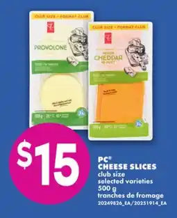 No Frills PC CHEESE SLICES offer