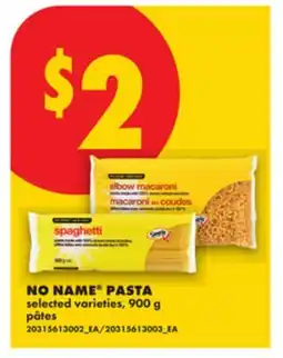 No Frills NO NAME PASTA offer