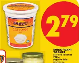 No Frills SURAJ DAHI YOGURT offer