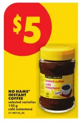 No Frills NO NAME INSTANT COFFEE offer