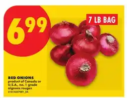 No Frills RED ONIONS, 7 LB BAG offer