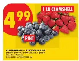 No Frills BLUEBERRIES OR STRAWBERRIES offer
