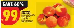 No Frills YELLOW PEACHES offer