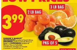 No Frills FARMER'S MARKET MANDARINS OR ORANGES OR AVOCADOS offer