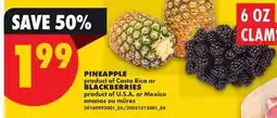 No Frills PINEAPPLE OR BLACKBERRIES offer
