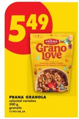 No Frills PRANA GRANOLA offer