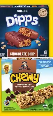 No Frills QUAKER DIPPS OR CHEWY GRANOLA BARS offer