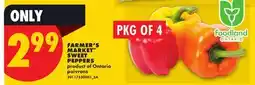 No Frills FARMER'S MARKET SWEET PEPPERS, PKG OF 4 offer