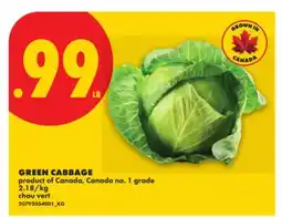 No Frills GREEN CABBAGE offer
