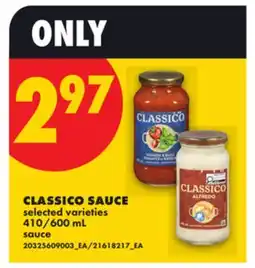 No Frills CLASSICO SAUCE, 410/600 mL offer
