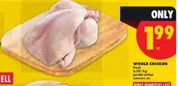 No Frills WHOLE CHICKEN offer