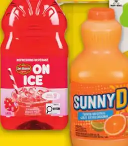 No Frills SUNNY D or DEL MONTE ON ICE REFRESHER offer
