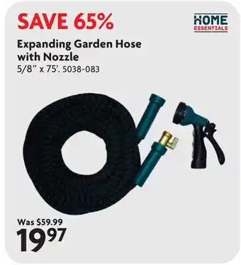 Home Hardware Expanding Garden Hose with Nozzle offer