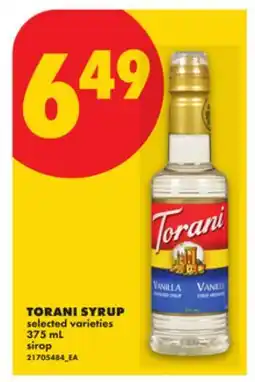 No Frills TORANI SYRUP offer