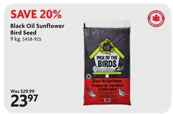 Home Hardware Black Oil Sunflower Bird Seed offer