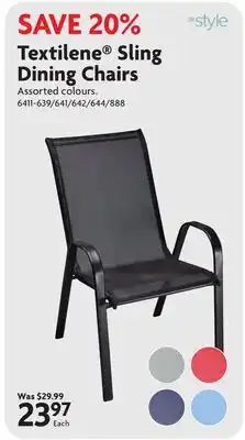 Home Hardware Textilene Sling Dining Chairs offer