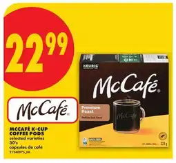No Frills MCCAFE K-CUP COFFEE PODS, 30's offer
