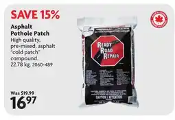 Home Hardware Asphalt Pothole Patch offer
