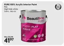 Home Hardware PURE 100% Acrylic Interior Paint offer