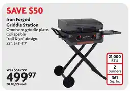Home Hardware Iron Forged Griddle Station offer