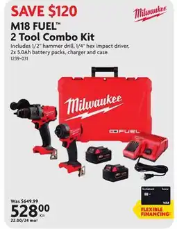 Home Hardware M18 FUEL 2 Tool Combo Kit offer