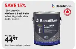 Home Hardware 100% Acrylic Kitchen & Bath Paint offer