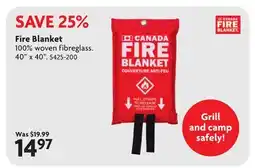 Home Hardware Fire Blanket offer