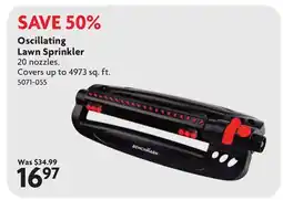 Home Hardware Oscillating Lawn Sprinkler offer