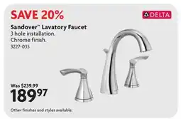 Home Hardware Sandover Lavatory Faucet offer