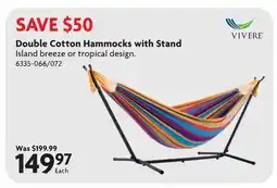 Home Hardware Double Cotton Hammocks with Stand offer