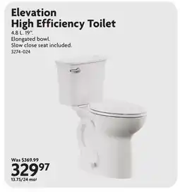 Home Hardware Elevation High Efficiency Toilet offer
