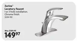 Home Hardware Zarina Lavatory Faucet offer