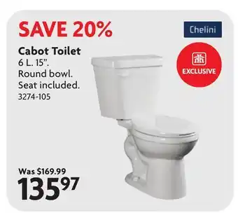 Home Hardware Cabot Toilet offer