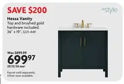 Home Hardware Hessa Vanity offer