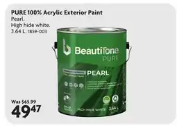 Home Hardware PURE 100% Acrylic Exterior Paint offer
