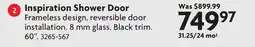 Home Hardware Inspiration Shower Door offer