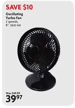 Home Hardware Oscillating Turbo Fan offer