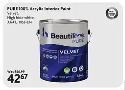 Home Hardware PURE 100% Acrylic Interior Paint offer