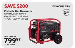Home Hardware Portable Gas Generator offer